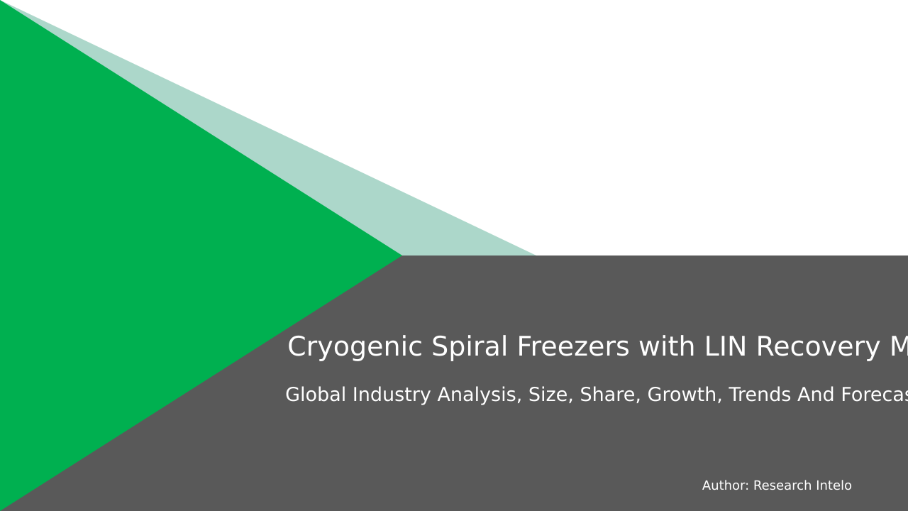 Cryogenic Spiral Freezers with LIN Recovery Market Research Report 2033