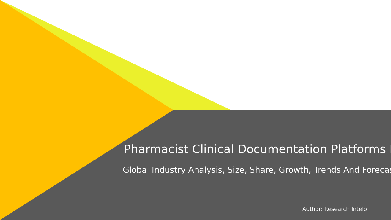 Pharmacist Clinical Documentation Platforms Market Research Report 2033