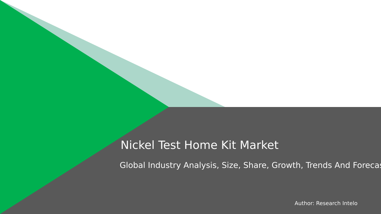 Nickel-Test Home Kit Market Research Report 2033